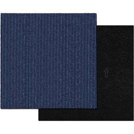 Teppichfliesen Bohemia Dunkelblau 05 50 x 50 cm