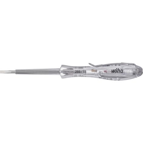 Wiha Cercafase SoftFinish® monofase, 110 - 250 volt A taglio, trasparente, con clip di aggancio 3.0 mm (34745)
