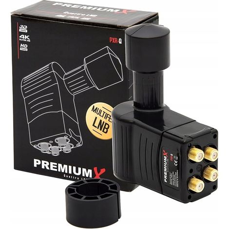 PremiumX Rocket Quattro LNB PXR-Q 3° Slim Multifeed para multiswitch (1/2)