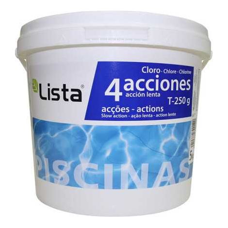 Cloro 4 Acciones T-250 g 5 kg LISTA