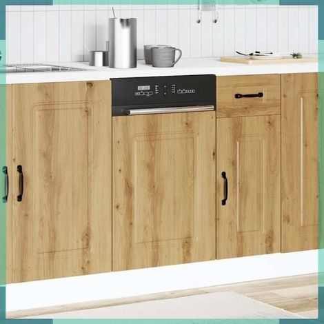 853656 Panneau de lave-vaisselle Kalmar chêne artisanal 45x1,5x67 cm (1/5)