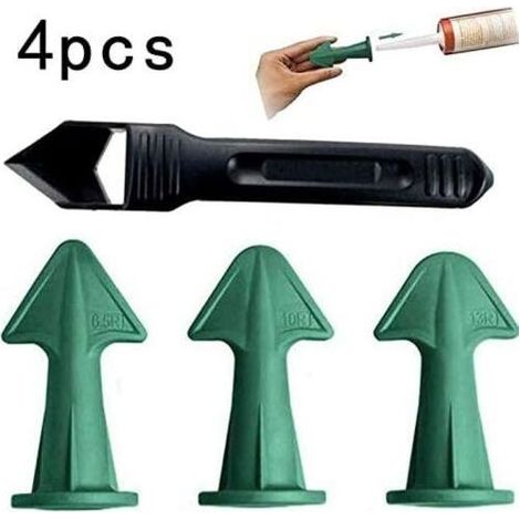 4-teiliges Set aus Klebstoffschaber, Glaskleber, Eckschaber, Werkzeug für schöne Fugen, Inneneckenschaber (1/5)
