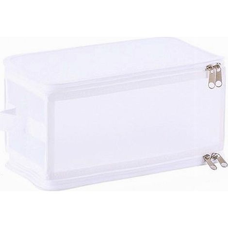 Cleafe - Box Scatola Salvaspazio Portatutto Contenitore Organizer Armadi 30x28x15cm 59972 - (1/2)