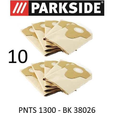 10 Sacs d'aspirateur PNTS 1300 20 L Lidl BK 38026 Marron 906–05 – Aspirateur sec humide