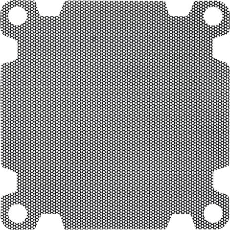 Griglia di copertura della ventola con filtro antipolvere Akyga AK-CA-71, viti da 120 mm