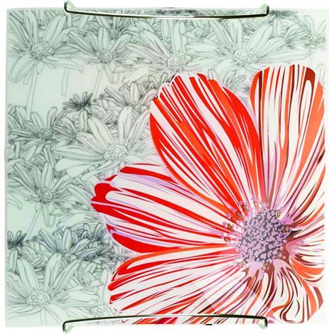 Plafonnier Candellux Spring 10-12968 rouge chromé E27 (1/5)