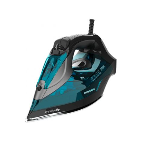 Cecotec Fer à repasser Vapor Fast&Furious 5055 Pro. 3100 W, semelle en céramique, glissement TurboSlide, 5 niveaux de