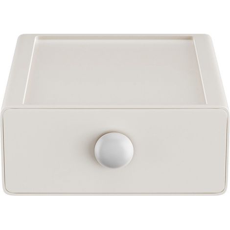 Desktop Drawer Storage Box Multifunctional Space Saving Large Capacity Desk Supplies Storage Organiser for Home and Office Beige