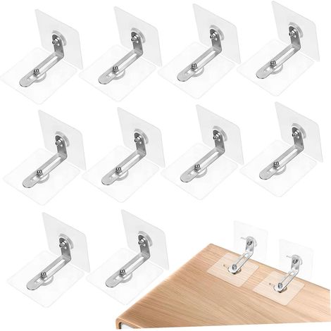 Angoily Lot de 12 chevilles adhésives pour meubles, sans perçage (1/5)