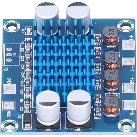 Carte d'amplification audio numérique haute définition, module d'amplification MP3, carte d'amplification 12 V/24 V, double canal 30 W, XH-A232, DC 8-26 V (1/5)