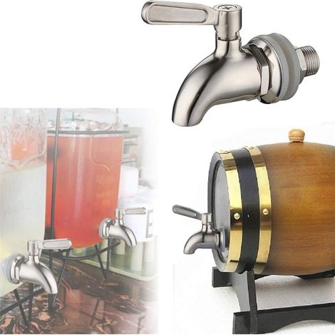 Robinet en acier inoxydable pour distributeur de boissons et fermenteurs à fût faits maison, remplacement durable (1/5)