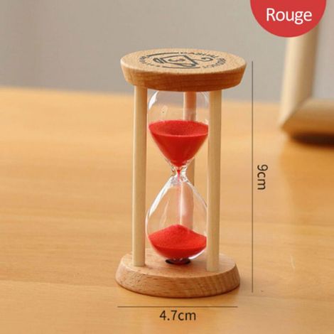 Sablier 3 Minutes - Minuterie Sable pour Enfants Cuisine Bureau Décoration - 1 Pièce (1/5)