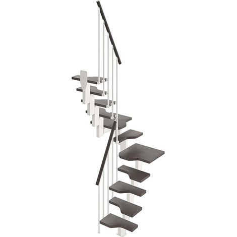 Sambatreppe aus Wengéholz - U-Konfiguration - 10 Stufen - MINI61/U/SBMWEN-10
