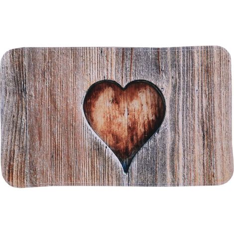 Tappeto in microfibra stampata 45x75 cm - love - Tendance