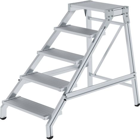 MUNK Aluminium Montagetritt starr 5 Stufen (1/2)