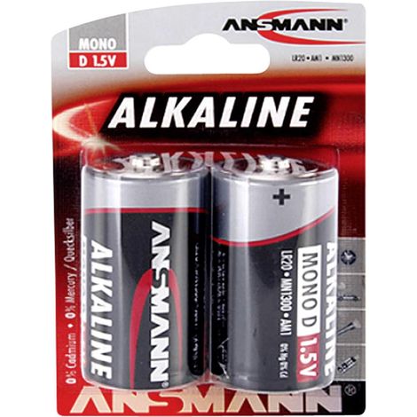 ANSMANN RED LINE - Batterie 2 x D - Alkalisch (1/2)