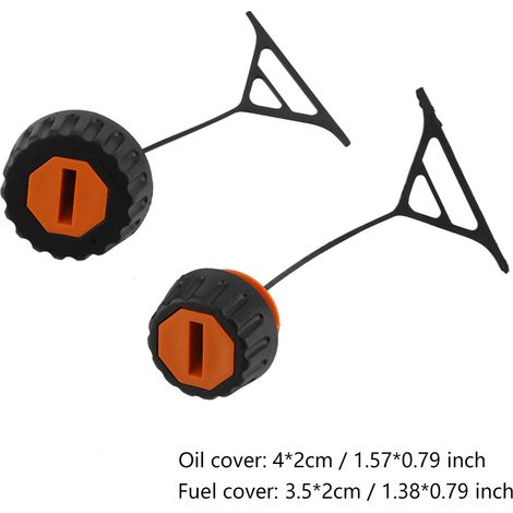 Zweiteiliger Tankdeckel für STIHL Kettensägen 028, 038, 020, 021, 023, 024, 025, 026, 034, 036, 048, Ersatzteile und Zubehör (1/5)