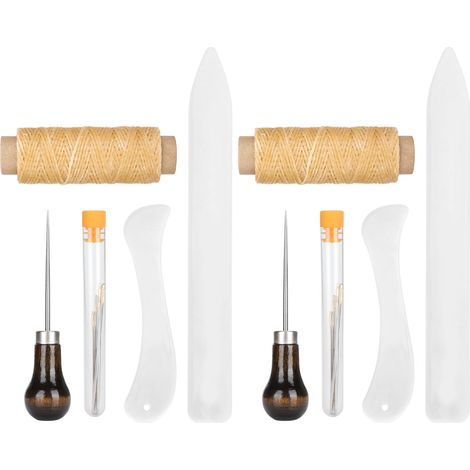 Kit de Couture en Cuir Outils de Réparation en Cuir avec Accessoires de Coudre DIY