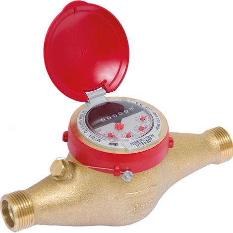 Compteur eau chaude jets multiples MID R100 Mâle - Série 2707 Ø20 -26x34 - L190