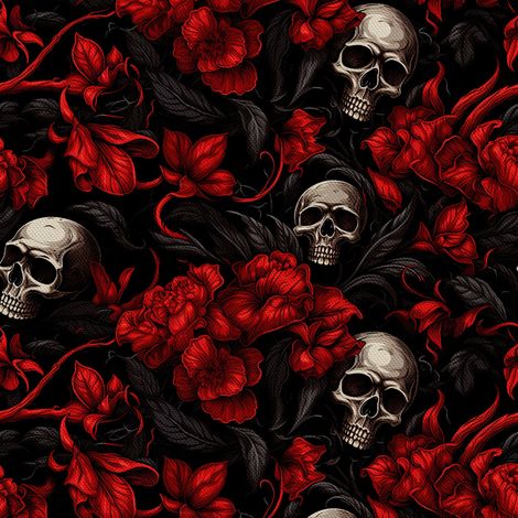 Tela Oxford decorativa para exteriores - Motivo de calavera I DX4819 (1/5)
