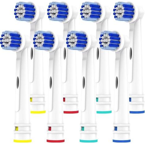 Brossette Compatible avec Braun Oral-b.8 têtes de brosse à dents électriques de rechange pour Oral B 7000/ Pro 1000/9600