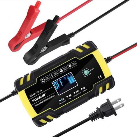 12V/24V 8A 150AH tactile Impulsion Intelligent Chargeur de batterie Voiture Moto (1/4)
