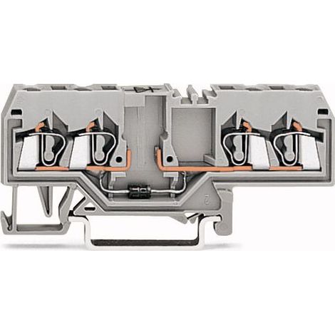 Schienenverbinder Wago 280-655/281-410 4 Klemmen 0,5 A 250 V (1/3)