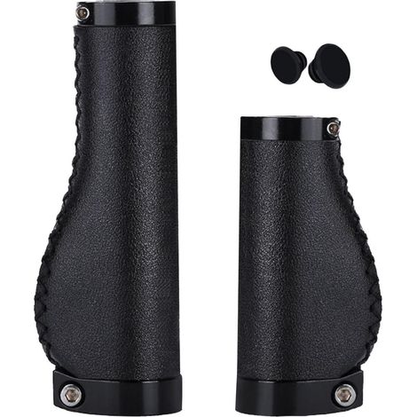 Ergonomische Fahrradgriffe mit Doppelverschluss, stoßdämpfend und rutschfest für 22mm Lenker (1/5)