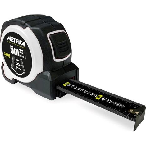 Mètre ruban professionnel autobloquant Métrique SHAPE 5 mx 32 mm - METRICA - 08037