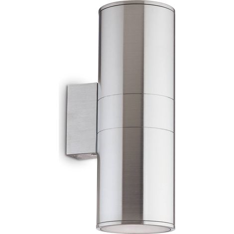 Ideal Lux Gun - Grande applique murale extérieure à 2 lumières en aluminium, mastic IP54, E27 (1/3)