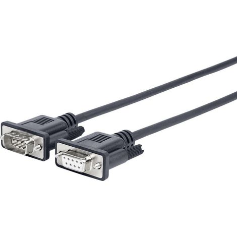 Vivolink PRORS10 cable de serie Negro 10 m RS-232