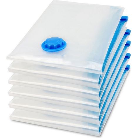 6 vacuum cleaner bags: 2L 100x80cm + 2M 80x60cm + 2S 60x40cm (handheld) - AquaForge (1/5)