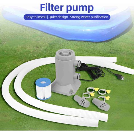 Pompe de filtre de piscine, Protection contre la surchauffe, 75W, 2000L/H, natation silencieuse, Aquarium, circulation domestique (1/5)