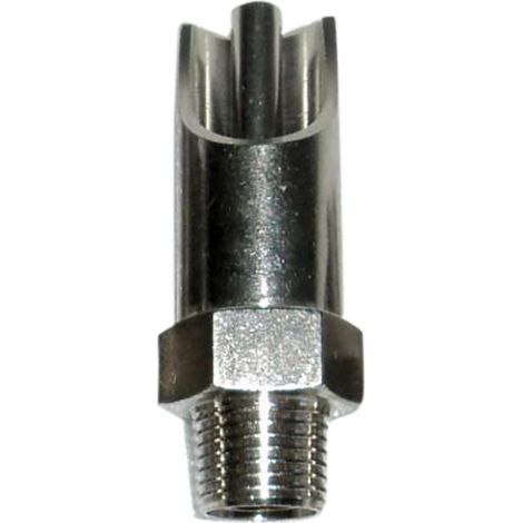 Abbeveratoio suini acciaio e ottone Ø 25mm filetto M1/2"