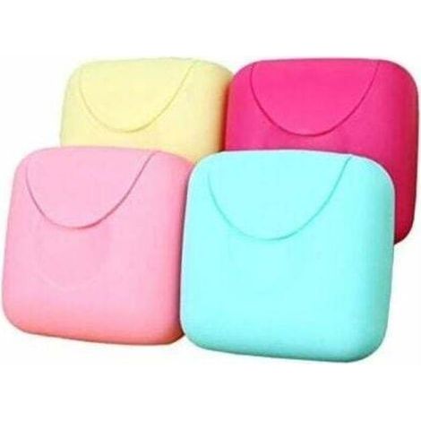 2 pcs Boîte à Savon en Plastique, Boîte de Savon de Voyage de Couleur Bonbon Créatif, avec Boucle Etanche à l'Epreuve des Fuites-Couleur aléatoire-Fei Yu (1/3)