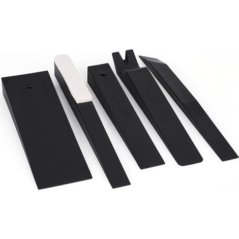 Montagekeil Schwarz 1 Set (5-teilig) Montagekeil Kunststoffhebelwerkzeuge Auto-Audio-Pumpen-Stereo-Reparaturwerkzeuge Autoreparaturwerkzeuge Kunststoffhebelwerkzeuge