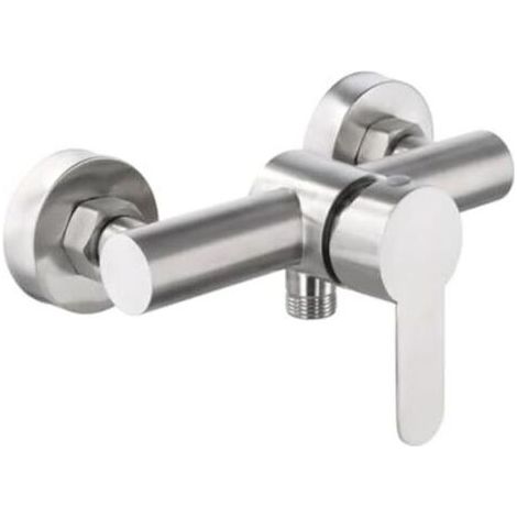 Mitigeur de douche monocommande, robinet de douche mural en acier inoxydable 304, mitigeur de douche monocommande avec accessoires de montage, mitigeur de douche mural pour baignoire (1/5)