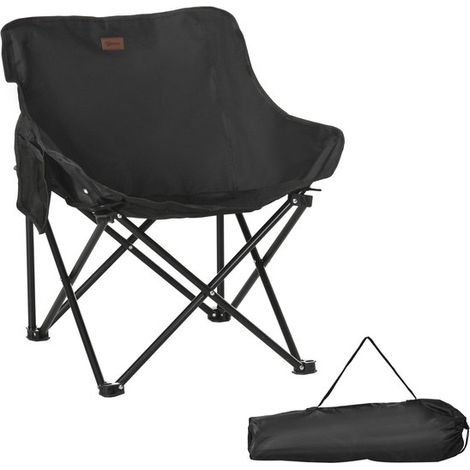 Sedia da campeggio, sedia pieghevole, sedia da pesca, sedia da giardino pieghevole, sedia da campeggio pieghevole, tasche laterali in rete, include borsa per il trasporto, capacità di carico (1/5)