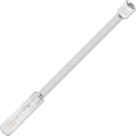 Clé à Bougie Magnétique Extensible,35 cm de Long Rotation à 360 Degrés,Douille Bougie 16 mm avec 12 Points,Accessoire Voiture Professionnel pour la Plupart des Véhicules (16 mm) (1/5)