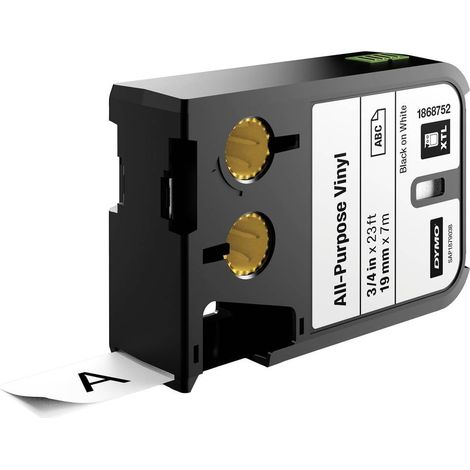 DYMO 1868752 XTL Colore Nastro: Bianco Colore carattere:Nero 19 mm 7 m