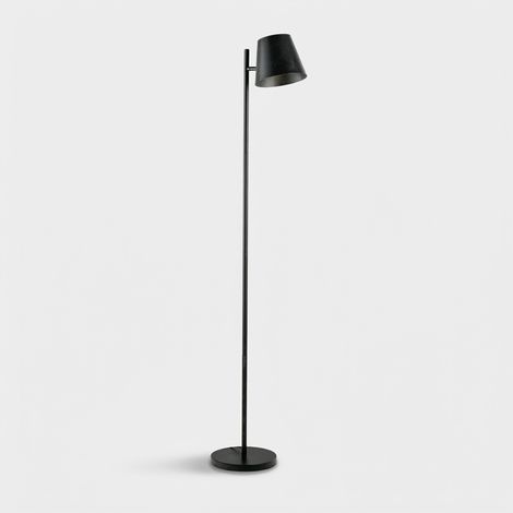 Lampada da terra moderna con struttura in metallo verniciato Anabel - Grigio