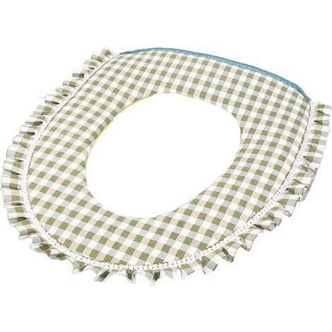 Couverture De Siège De Toilettes - Housse D'hiver Douce Et Lavable - Pour Salle De Bain Domestique Et Hôtel - 1 Pièce (1/5)