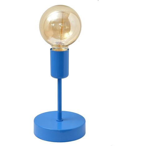 Helam TUBE Lampe à Poser Bleu 12cm