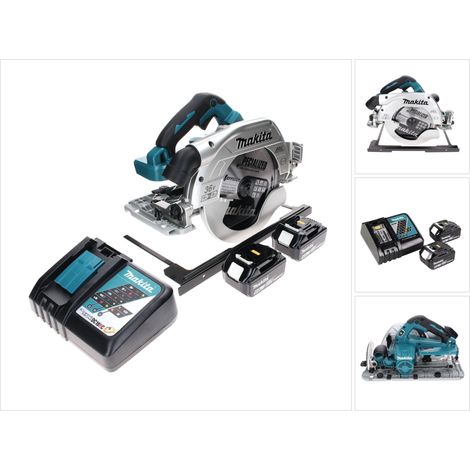 Makita DHS 900 RG2 Akku Handkreissäge 36 V ( 2x 18 V ) 235 mm Brushless + 2x Akku 6,0 Ah + Ladegerät (1/5)