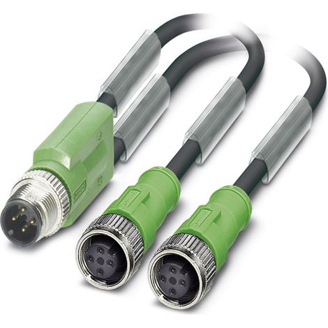 Phoenix Contact 1510722 Sensor-/Aktor-Steckverbinder, konfektioniert M12 Adapter, Y-Form 30.00 cm Po