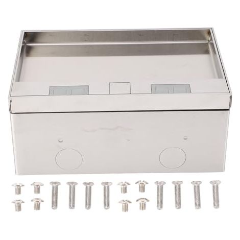 Prise Bureau Encastrée 3 Sorties 4000W 16A Norme Européenne, Boîte Sol Intégrée, Accessoire Équipement Hôtel École Bureautique (1/5)