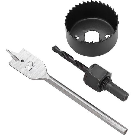 3-teiliges Schlossmontage-Set, Handwerkzeug aus hochkohlenstoffhaltigem Stahl (HRC48-50) mit 6-mm-Bohrer