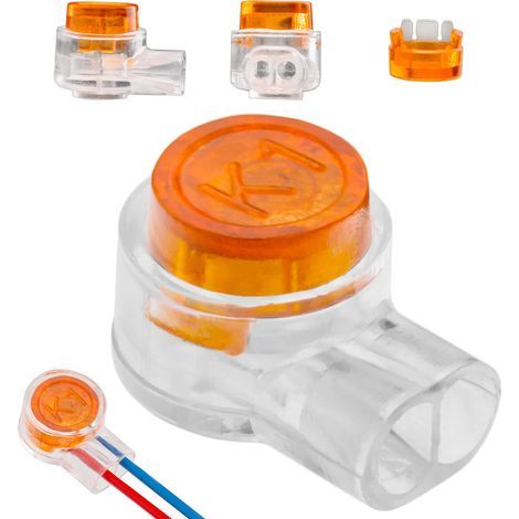 Lot de 50 Connecteurs K1 à Faible Courant pour Câble de Télécommunication/Signal Connecteur Rapide pour Sertir 2 Fils - Téléphonique, Réseau (1/4)