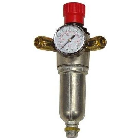Régulateur de pression 9051091 pour compresseur – Filtre 20 microns – Raccord 1/2 – Montage vertical/horizontal – Aerotec