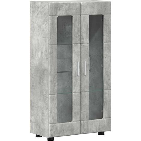 Sideboard with Shelf FLORIN Concrete Grey 55.5 x 29 x 100 cm vidaXL